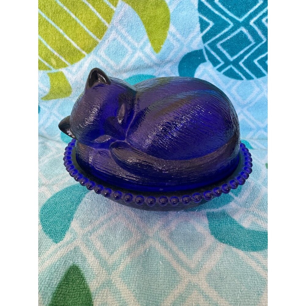 Vintage Indiana Glass | Accents | Vintage Indiana Glass Cat On